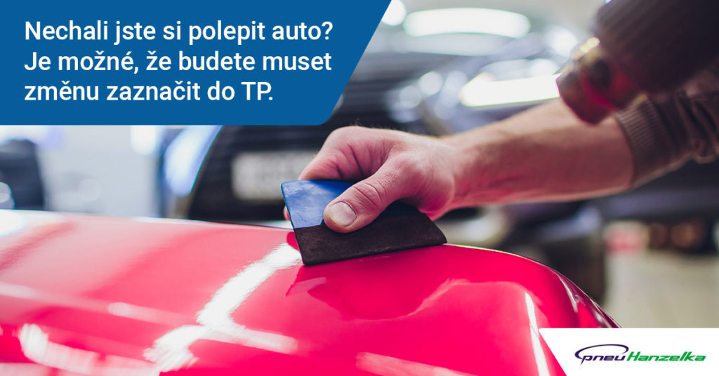 polepené auto znamená někdy změnu v TP